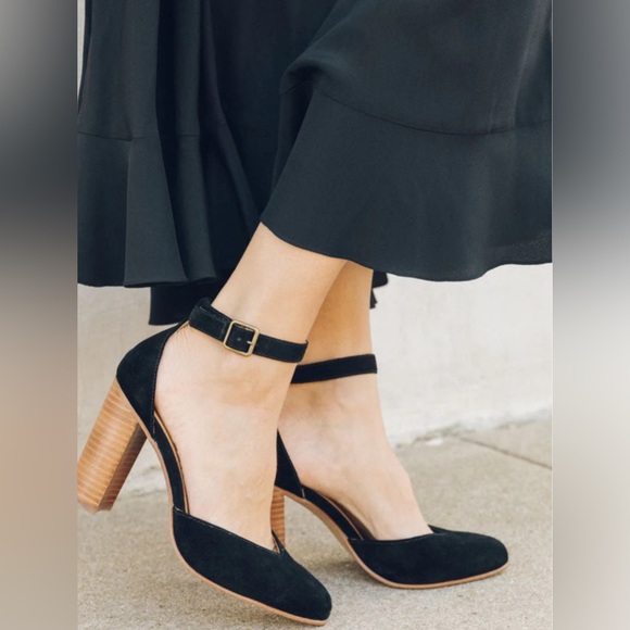 Soludos Collette‎ Black Suede Heel - Picture 2 of 8